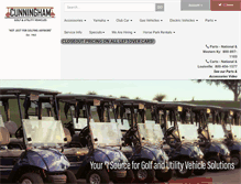 Tablet Screenshot of cunninghamgolfcar.com